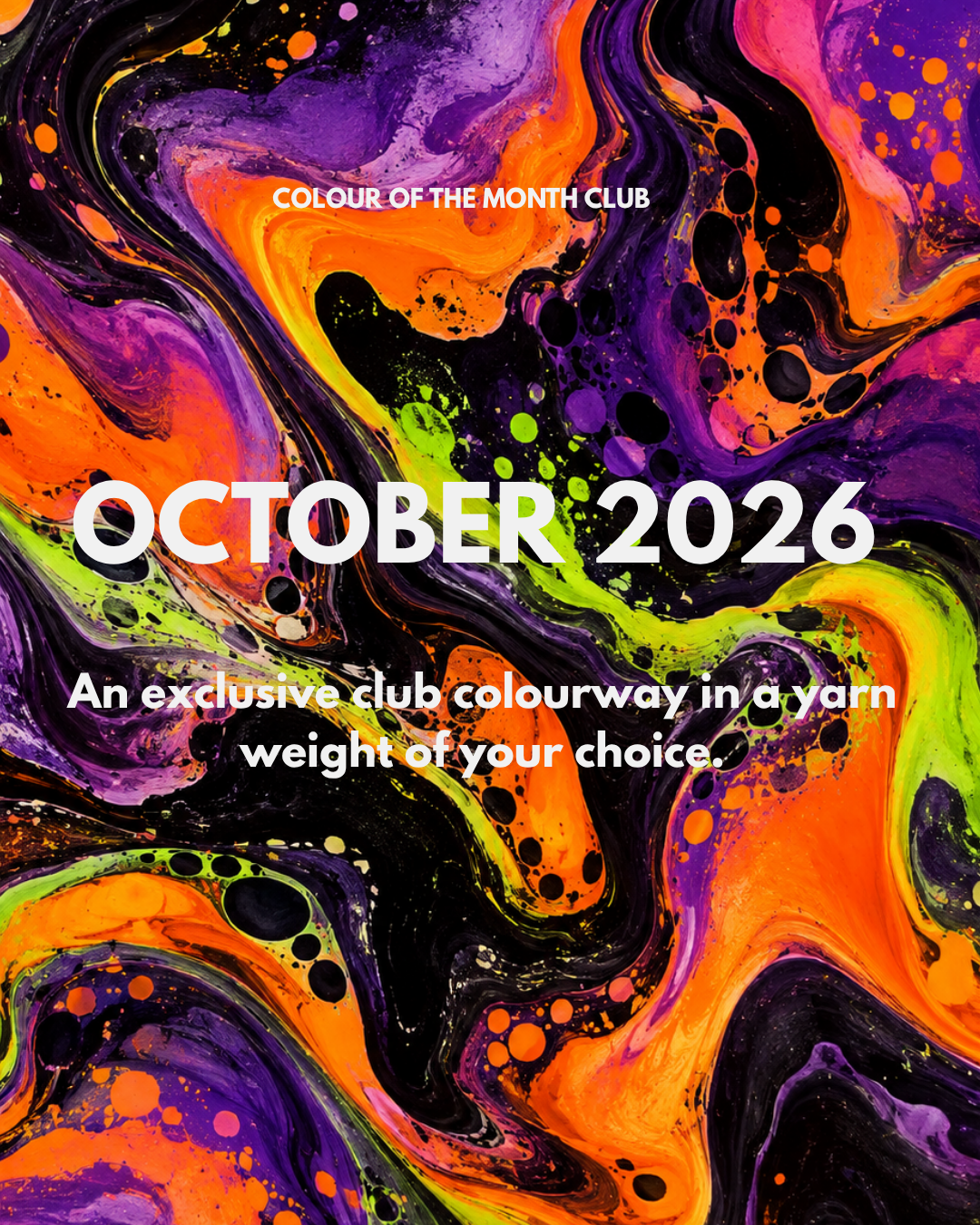 PRE ORDER - Colour of the Month Club - October 2026