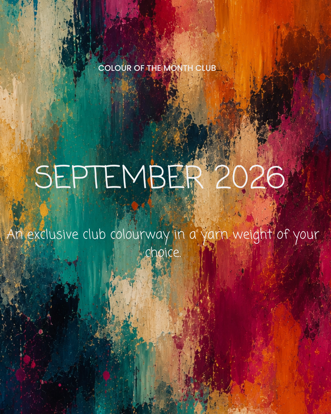 PRE ORDER - Colour of the Month Club - September 2026