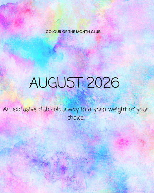 PRE ORDER - Colour of the Month Club - August 2026